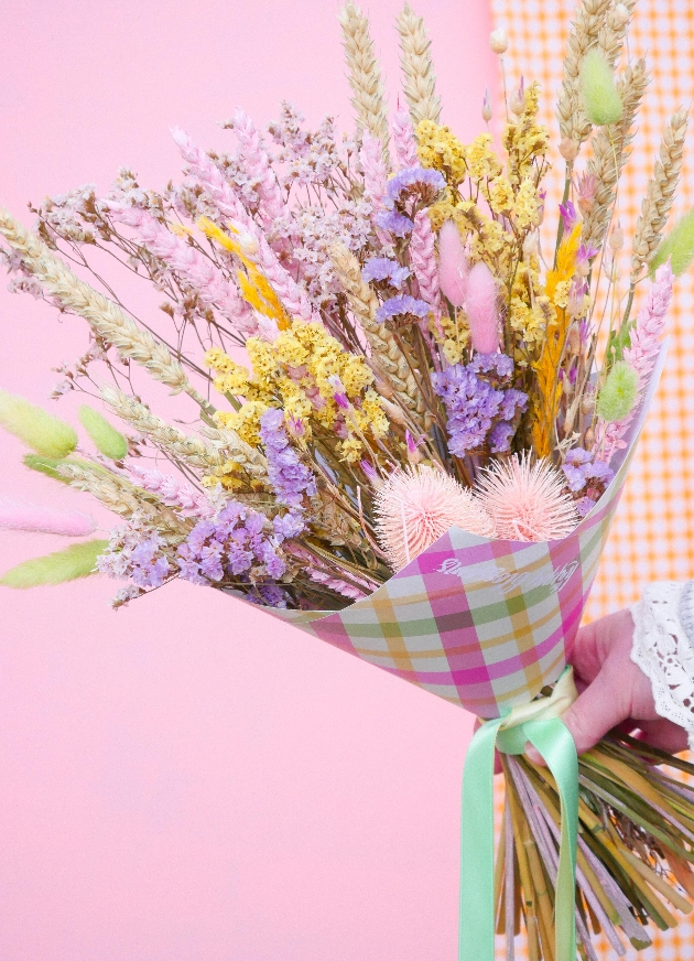 Dried flower bouquet from The Happy Blossoms