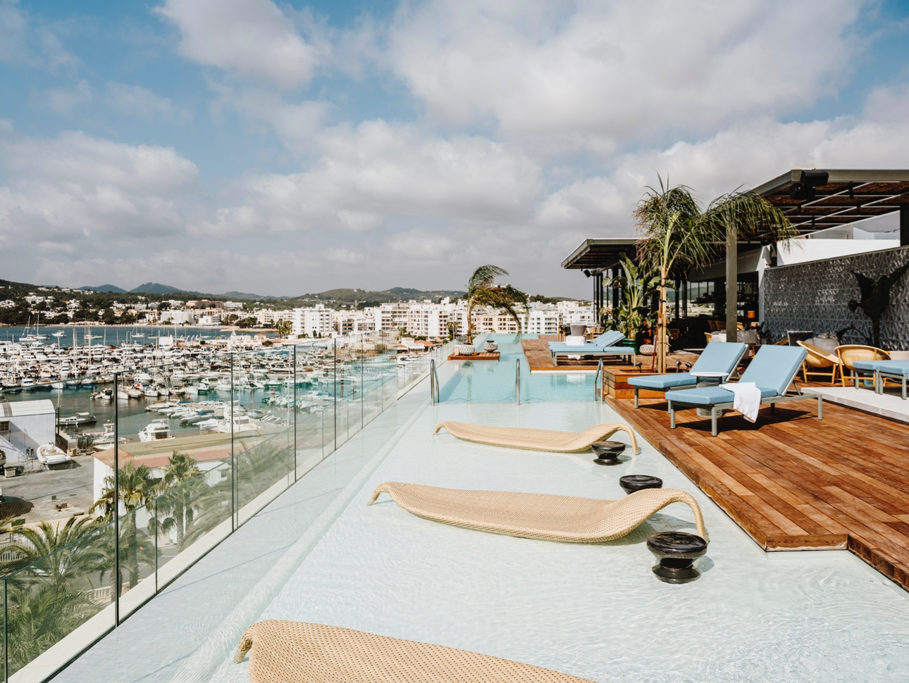 View from the rooftop at Aguas de Ibiza