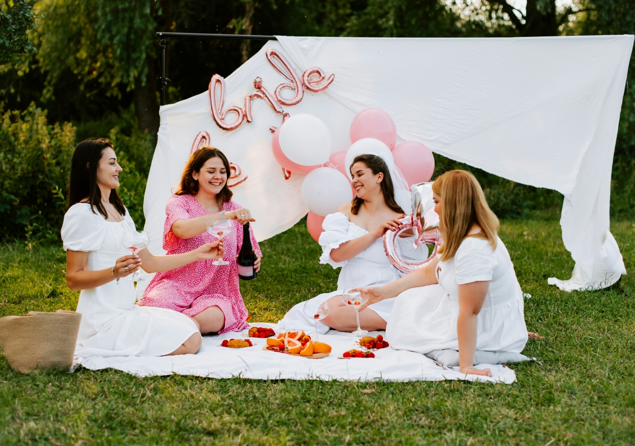 Hen party having a picnic